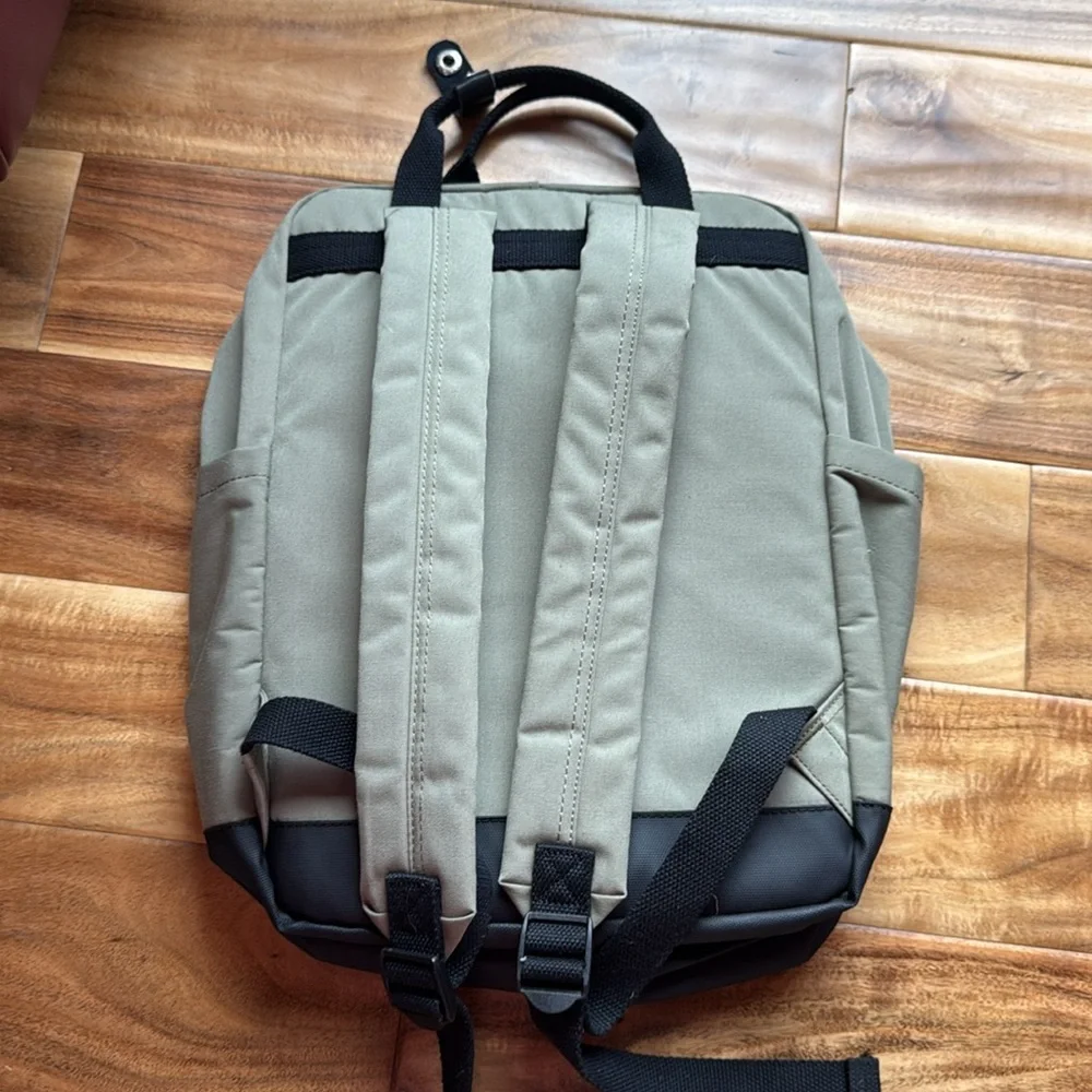 Okta Brands Green and Black Backpack Durable Everyday Use